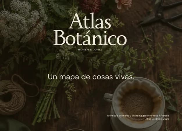 Proyecto Atlas Botánico — branding gastronómico